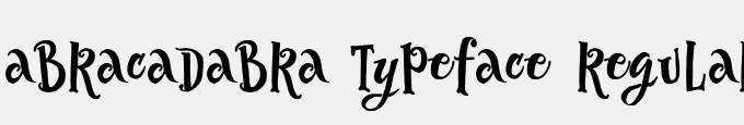 Abracadabra Typeface Regular